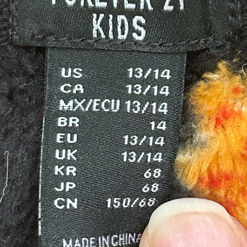 Forever 21 Kids Gingerbread Men Patterned Onsie Pajama Sz 13/14 - Picture 8 of 9